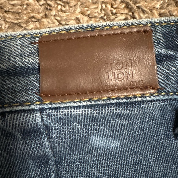 High Waist Blue Denim Women's Shorts - Picture 8 of 8